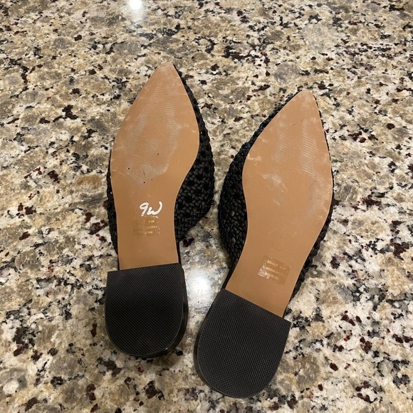 Joie Behold black woven leather slip-on mules - Picture 8 of 10